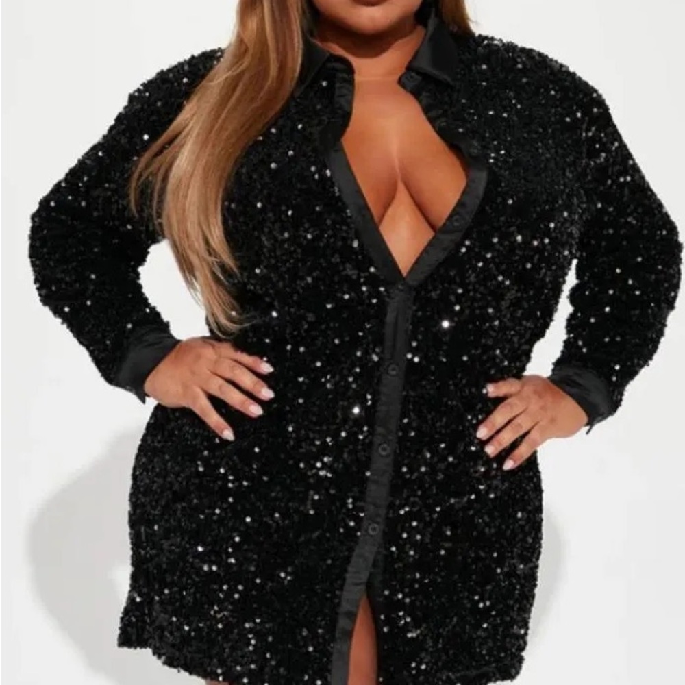 Amalie T- Shirt Mini Dress Sequence 3Xl